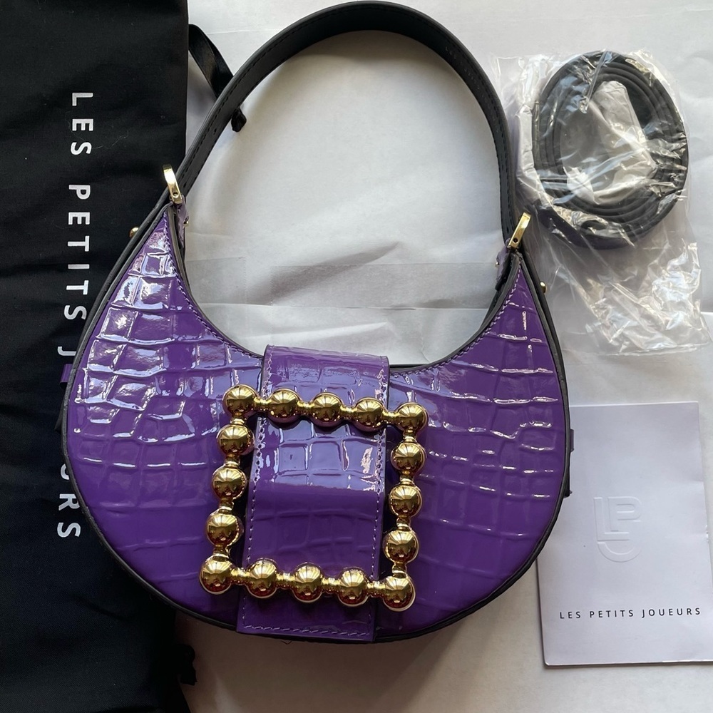 LES PETITS JOUEURS Cindy Buckle Top handle bag - Picture 1 of 4